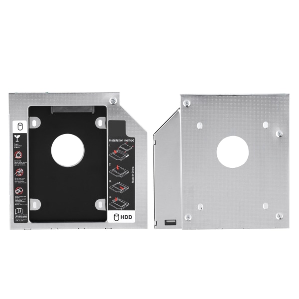 SATA3.0 HDD Caddy 9,5 mm/12,7 mm universal annen aluminiumslegering datamaskintilbehør for bærbar PC9,5 mm