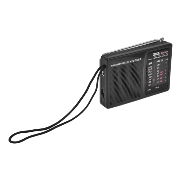FM AM -radio Kannettava tasku Manuaalinen viritysradio ulkoisella kuulokeliittimellä sisä-ulkotoimistoon