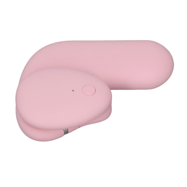 Elektriska uppvärmda öronvärmare med tre nivåer temperaturkontroll justerbar vinkel USB uppvärmda öronmuffar för utomhusarbete rosa