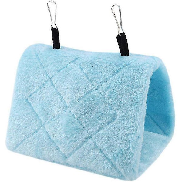 Sininen Papukaijapesä Lemmikkilinnun Pesä Talvella Lämmin Riippumatto Riippuva Luola Häkki Pehmoinen Onnellinen Maja Telttasänky (M, 24 * 15 * 18cm)