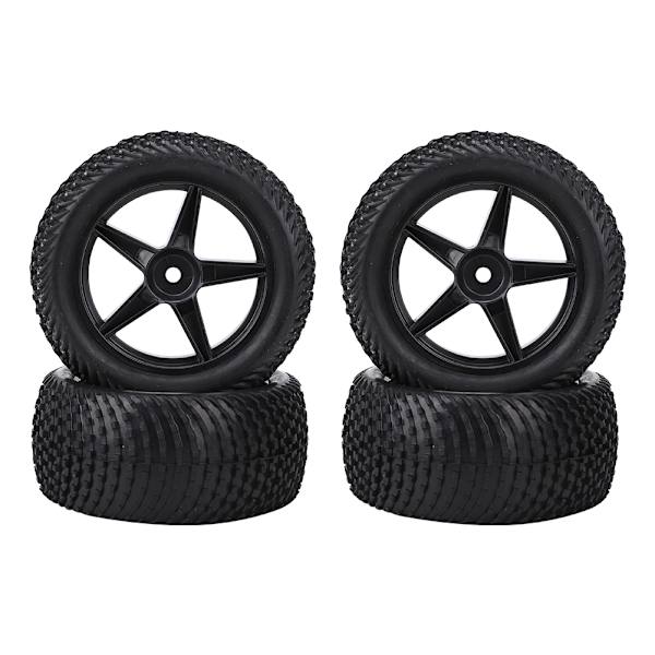 4 stk./sett Universal Dekk Dekk Tilbehør Modifikasjon Erstatning 85mm for 1/10 RC Bil Svart