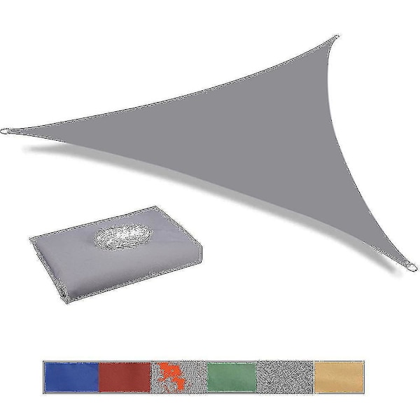 Triangulär Vattentät Solskyddssegel Utomhusmarkis - 95% UV-Block - 10 Storlekar - Gratis Rep Ingår 4*4*4M Orange