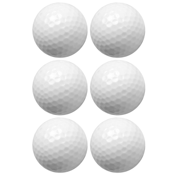 6 STK Syntetisk gummi LED Lysende Golfbold Lys Attraktiv til Natten Dagtræning Blå