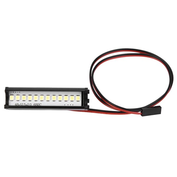 55mm RC Crawler LED Ljusramp LED-lampor 1:10 RC Bildel för TRX4 90046 90048 SCX10