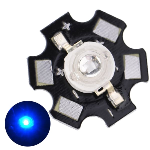 3W High Power LED Lampeperler Emitter Diode Chips til DIY Belysningsarmaturer Kongeblå