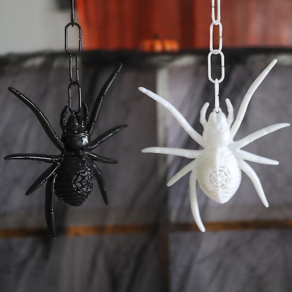 Pieni realistinen muovihämähäkkilelu - Hauska Halloween-temppu ja koriste