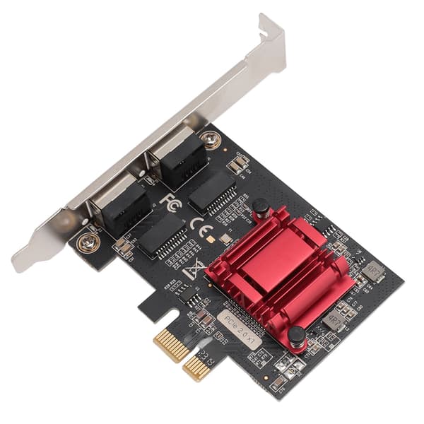 PCIe X1 Netværkskort Professionel RJ45 Dobbelt Port PCIe Gigabit Ethernet Server Adapter til Desktop PC Computer