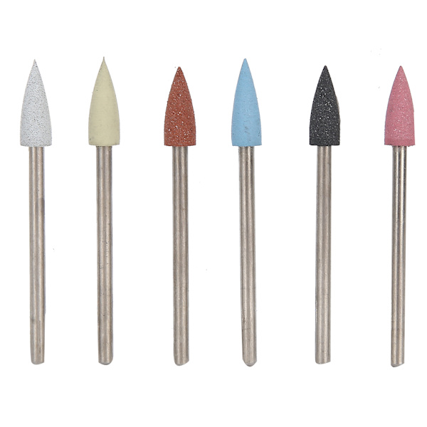 6 st Nail Art Sliphuvud Borttagning av död hud Nagelborr Slipning Polerhuvud Set#13
