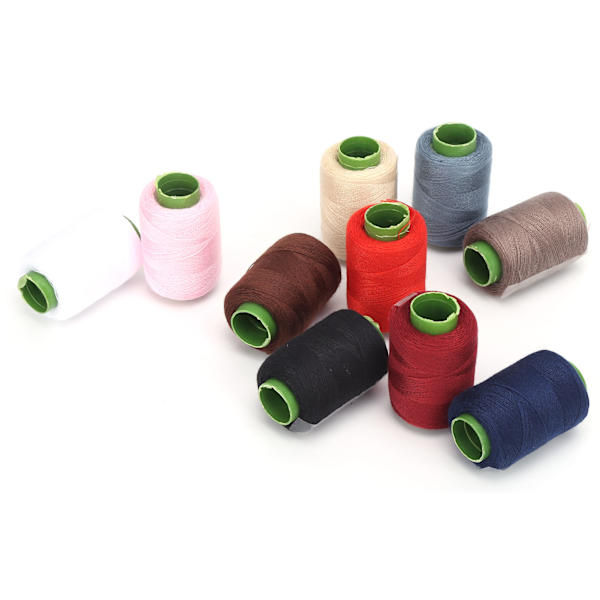 10 st sytråd hushållspolyestergarn för DIY broderimaskinprojekt