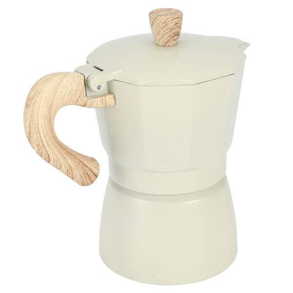 Åttakantig aluminiumkaffekanna Vattenkokare Kaffebryggare Mokakanna för hemkafé svag gul150ml