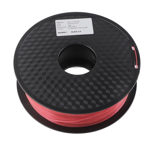 1,75 mm 3D-tulostin filamentti Glitter Pink PLA Silk Filament Printing Consumable 30-70 mm/s