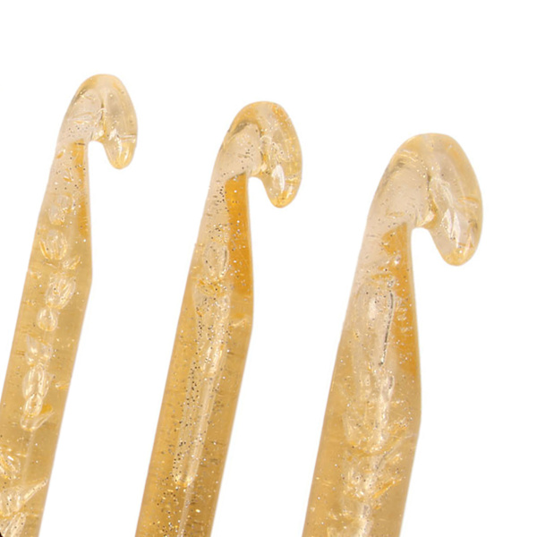 5 stk Kæmpe hæklenål Ergonomisk udjævning plastik Diverse størrelse Kæmpe hæklenåle til vævning af tæppetørklæder