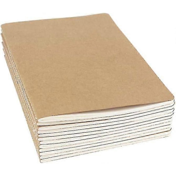 Anteckningsbok - 12-pack, tomma skissböcker, A5-storlek, 60 tomma sidor