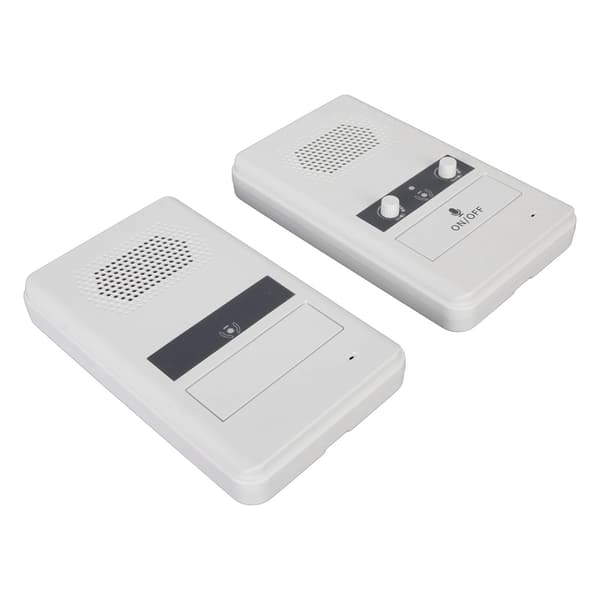 Tvåvägsdiskintercom Premiumhögtalare Känslig mikrofon 3W Power Fönsterintercomsystem för bank US-kontakt 100‑240V Vit