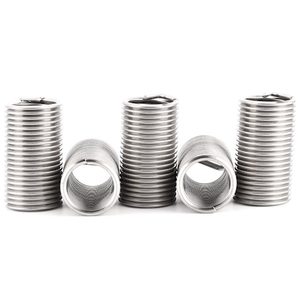 5 stk wire gevind indsats rustfrit stål beskyttelsesspole bøsning skrue reparationssæt M24x3x3D