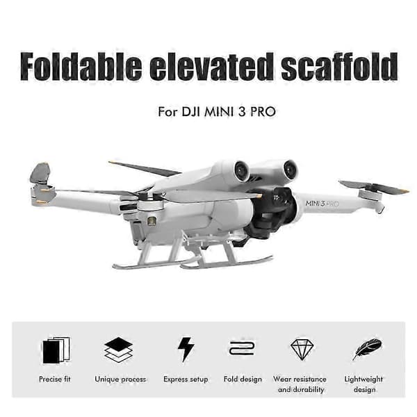 Korkeutta lisäävä laskuteline Mini 3 Pro -dronelle, iskunkestävät ja turvalliset laskujalat