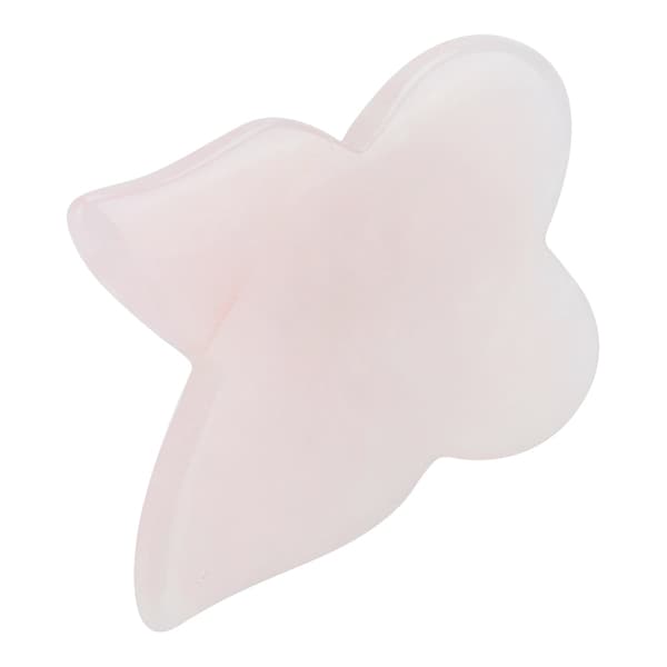 Naturlig Rosenkvarts Kristall Healing Massage Sten Skrapningsplatta