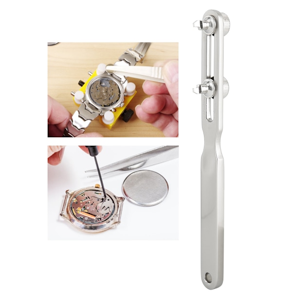 Justerbar Professional Watch Back Case Opener Cover Reparation Wrench Remover Tool (utan spår)