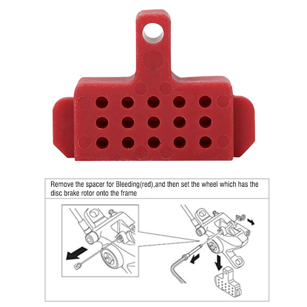 Mini plast hydraulisk skivebremse udluftning spacer blok hjælpeværktøj til hydraulisk bremse