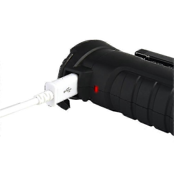 Hmwy-xanes 175a 360 graders rotation USB genopladelig COB+LED nødarbejdslys