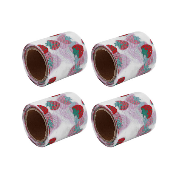 4 stk. tylstof DIY-håndværk slidstyrke symfoni polyester glitter tylruller 6 cm hvid