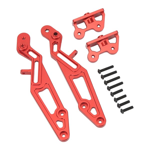 RC Bil Vingemontering Aluminiumlegering Bagvingeholder Erstatning til ARRMA 1/7 1/8 Serie Rød