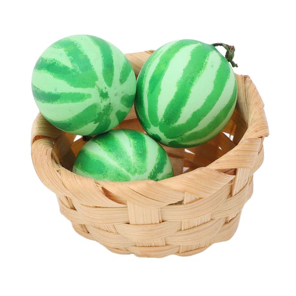 Mini bambukorimalli 3 kpl simulaatiovesimelonileluilla 1:12 nukkekodin tarvikkeet