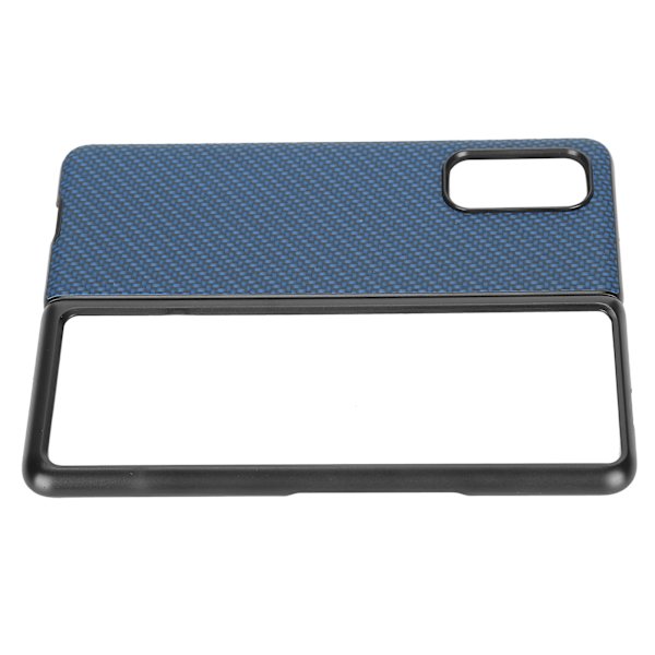 Texturerat kolfiberfodral för Xiaomi MIX FOLD ABS-smartphoneskyddsfodral Blå