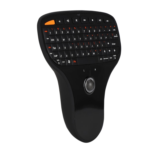 N5901 QWERTY Tastatur Trackball 2.4G Trådløst Mini USB Multimedia Tastatur til TV Computer