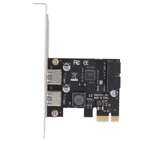 Riserkort PCI E til USB3.0 Stasjonær Datamaskin Tilbehør med Front 19 / 20PIN Grensesnitt