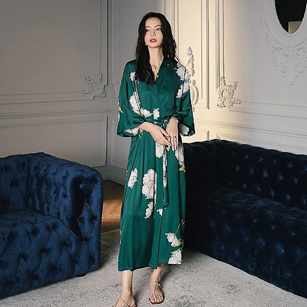 Blomster Kimono Robe til Kvinder - Perfekt til Bryllupper og Bonding Parties