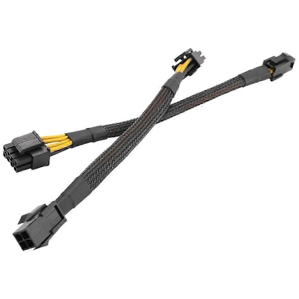 ATX 4 Pin Hona till Moderkort CPU 8(4+4) Pin Hane EPS 12V Konverter Adapter Förlängningskabel Flätad