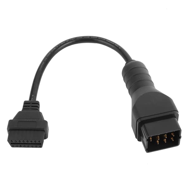Diagnostisk Kabel OBD2 Kontakt 12 Pin til 16 Pin Adapter Biltilbehør Forlengelse