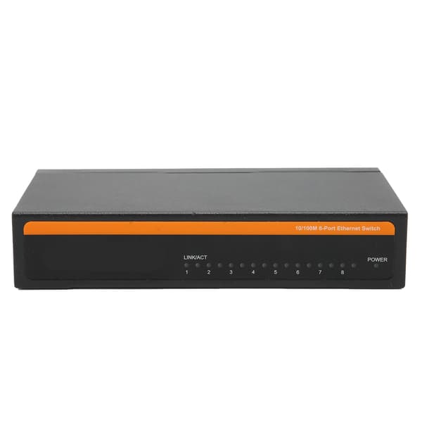 Ethernet-switch TBCS4008E 100M 8 portar självjusterande splitter för stationära datortillbehör (EU-kontakt)