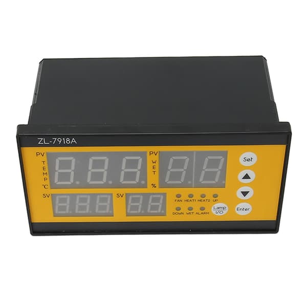 Æginkubator Controller Fugtighed Temp Kontrol Præcis Fuld Automatisk Rugemaskine Controller 100 til 240V