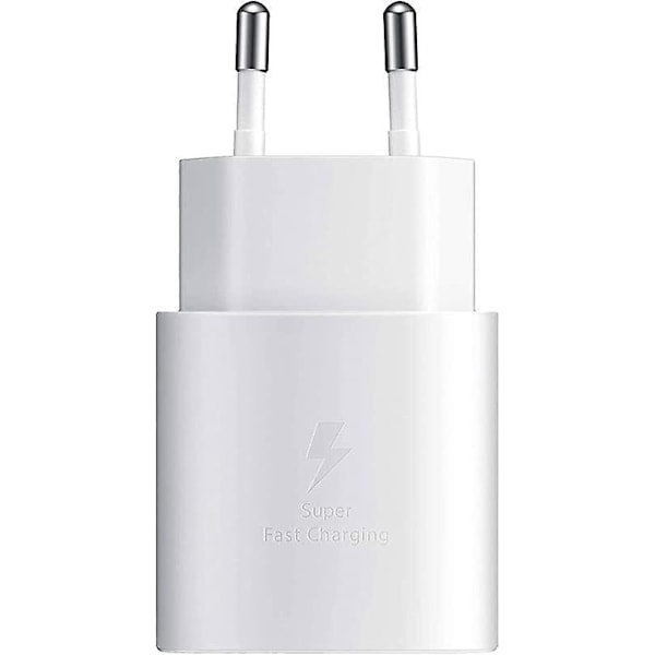 25W Oplader Kompatibel med Samsung Galaxy S22, S21, S21 Puls, S21 Ultra, S21 FE, S20 FE, Z Fold 3, Fold 4, Flip 3, Flip 4 5G, Note 20, A53, A52s, A71