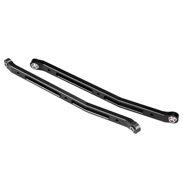 Bageste øvre chassisforbindelse i aluminiumslegering til Axial Rock Racer 90026 RC-bil (sort)