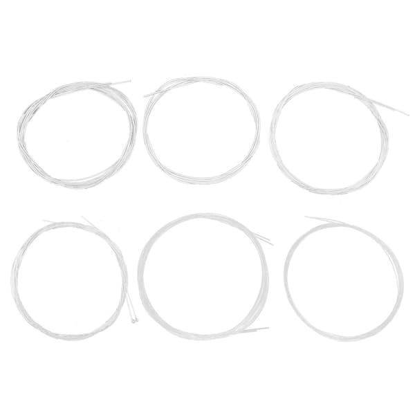 6 STK Oud Strenge Sæt 1‑G 2‑D 3‑A 4‑E 5‑B 6‑F Nylon Forsølvet Kobberlegering Erstatning