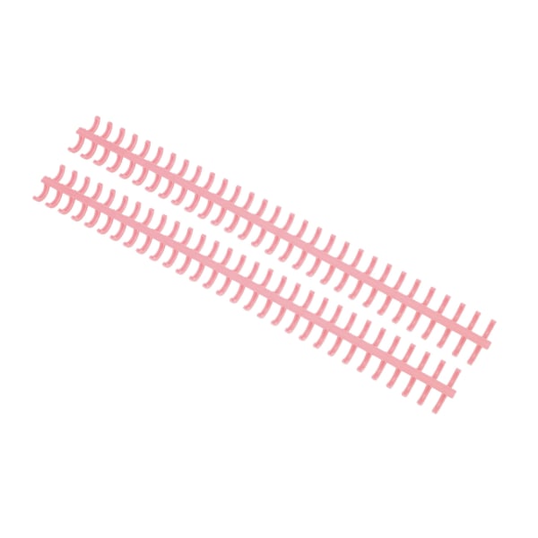 10 stk løse blad bindingsrygg 30 hull kuttbar slitesterk PP plast 10mm bindingskam for studentkontor Rouge Pink