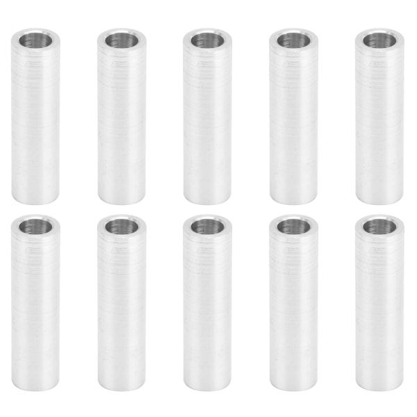 10Pcs Round Spacer Aluminum Alloy Unthreaded Standoff Support Fittings 6mm Outer DiameterLong 24mm