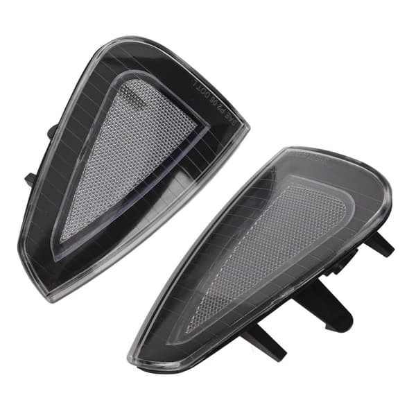 2 stk. deksel til blinklys foran 4806218AD sideblinklysdeksel erstatning for Dodge Charger LX SRT8 2006-2010 hvit
