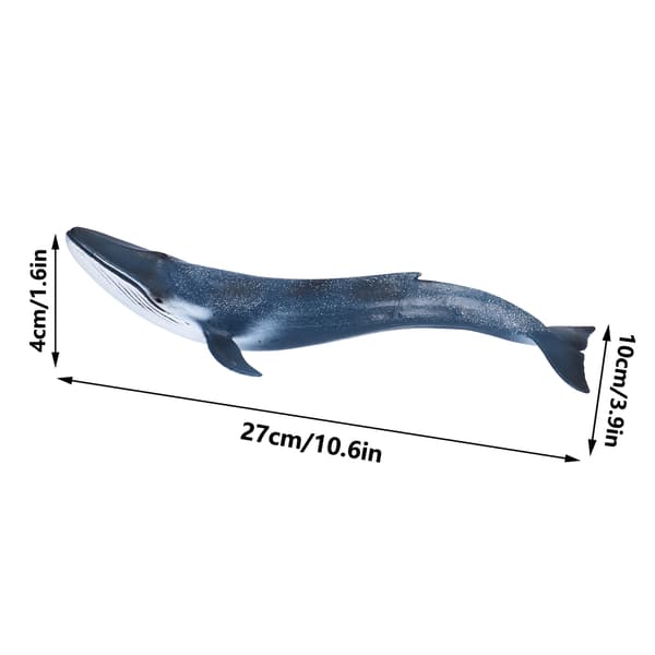 Blåhval Dukke Legetøj Pædagogisk Mini Havdyr Ocean Statue Børns Model Dukke