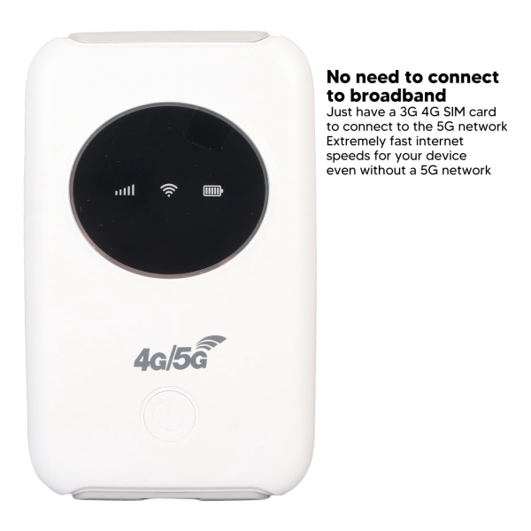 4G LTE USB WiFi-modem 300 Mbps olåst 5G WiFi SIM-kortplats Inbyggd 3200MAh trådlös bärbar WiFi-router