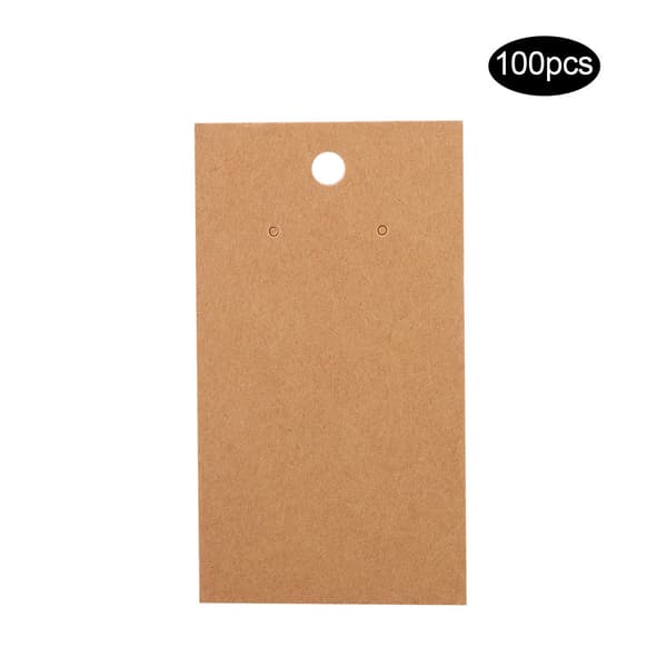 100kpl 5 x 9cm DIY Käsityöt Korut Korvakorut Korvanapit Ripustus Näyttö Ripustuskortit