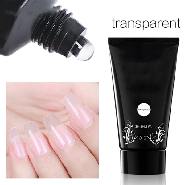 30ml Nopea Kynsienpidennyysgeeli Helppo Poistaa Manikyyri UV-geelilisävaruste (Ihonväri)