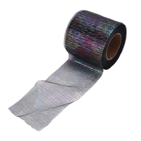 Tulle-rulla Symphony Line -verkkorulla Manuaalinen DIY-päähine Solmukangasverkkokangaslisävarusteet Musta