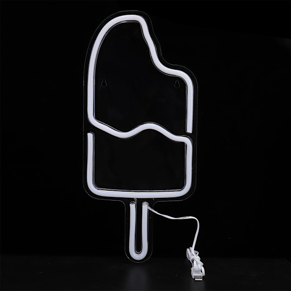 Popsicle-formede LED-neonlys skilte til vægdekoration til hjemmet, fester og ferier