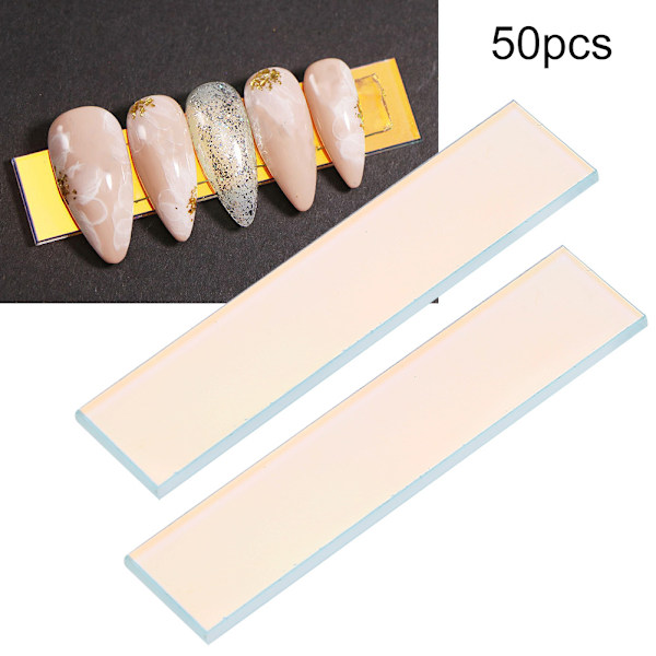 50 st akryl nageldisplayställ färgglada nagellacksdisplayställ nagellacksdisplayhållare