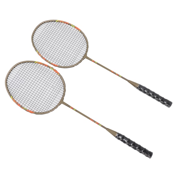 2 st badmintonsats set lätt järnlegering en bit badmintonracketar med förvaringsväska för nybörjare