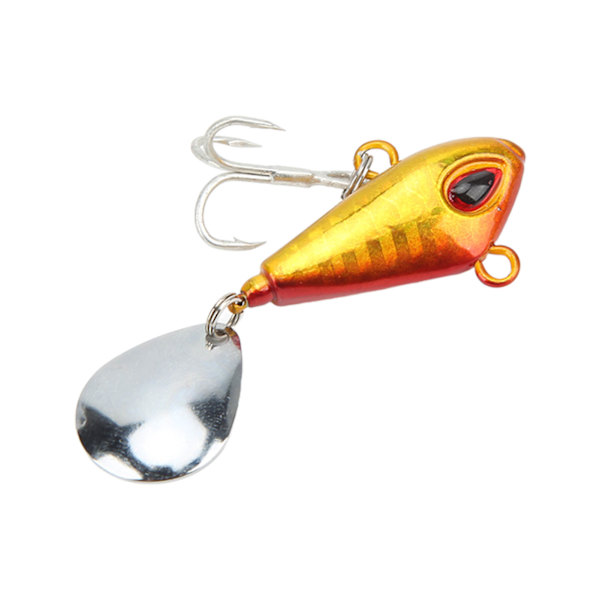 20g Fiske VIB Metall Mini Lures Kunstig Hard Fake Bait Nattlys VIB Skje Fiskeutstyr Golden
